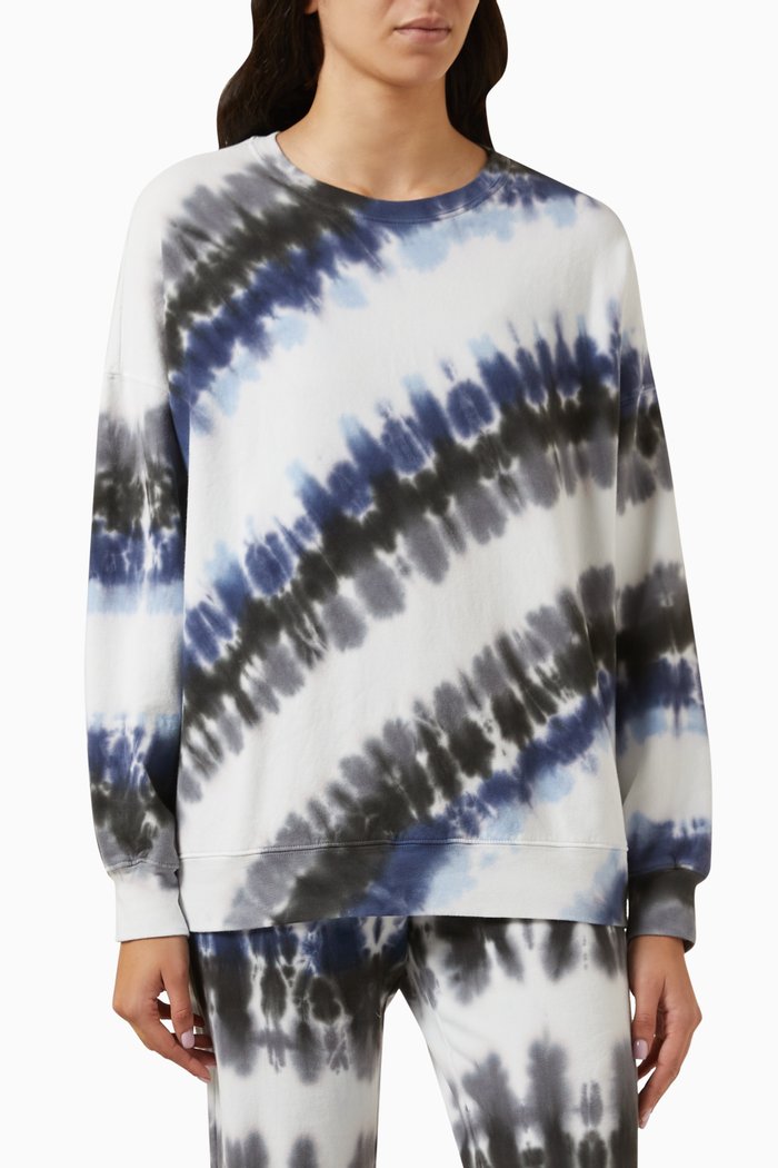 

Atlas Streak Sweatshirt in Cotton, Black
