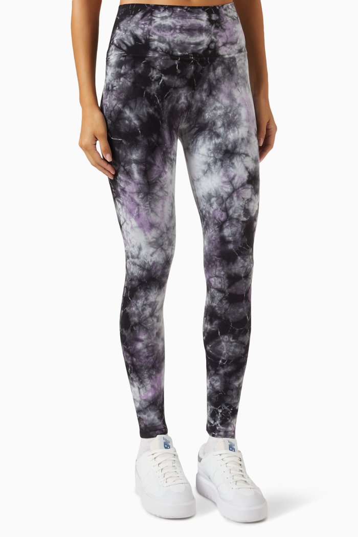 

Sunset Tie-Dye Leggings in Cotton, Multicolour