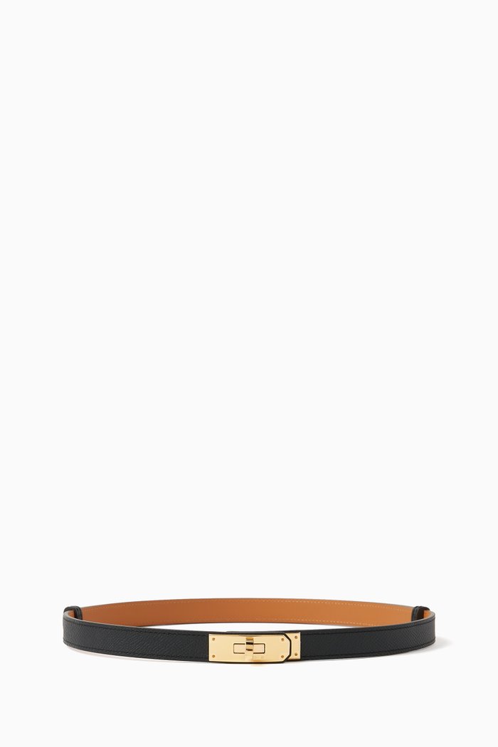 

Unused Kelly Belt in Epsom Leather & Gold Hardware, Black