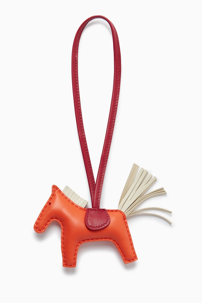 

Unused Rodeo Bag Charm in Milo Lambskin, Multicolour