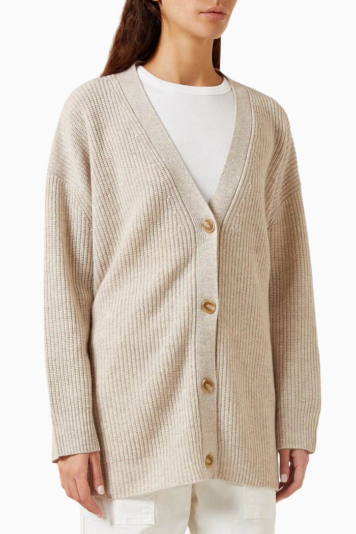 

Everyday Cardigan in Wool & Cashmere-blend, Neutral