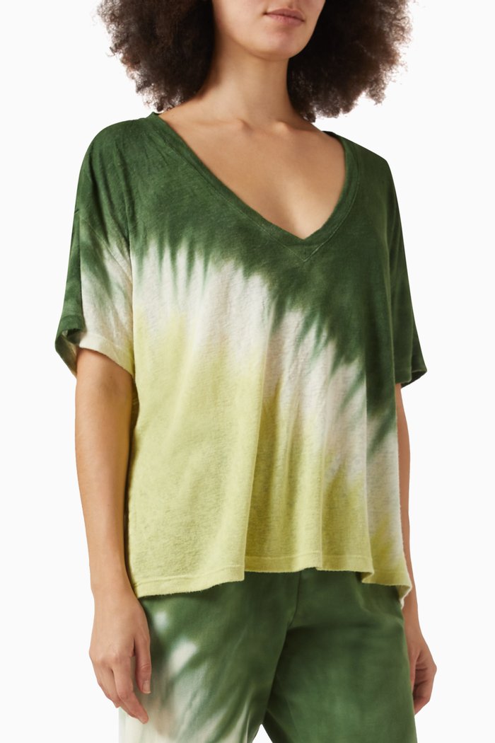 

Chase V-neck T-shirt in Rayon-blend, Multicolour