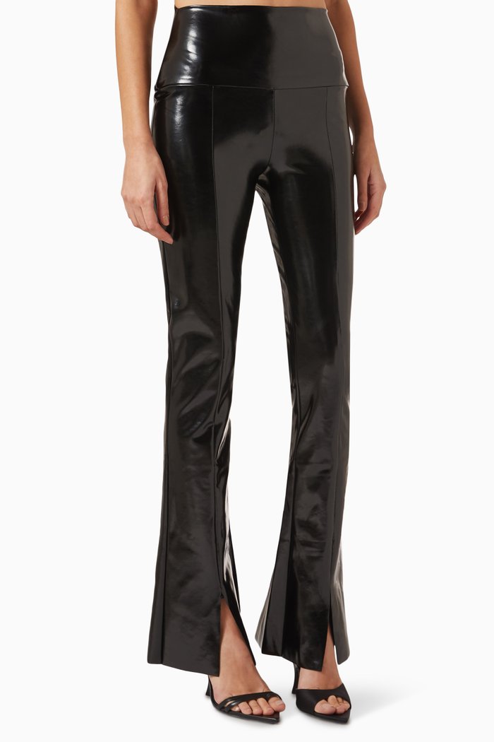 

Spat High-rise Leggings in Vegan Leather, Black