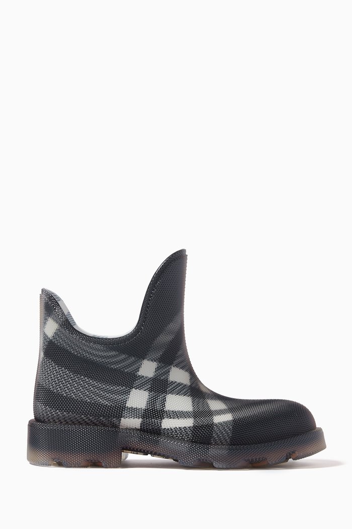 

Marsh Check Boots in Rubber, Black