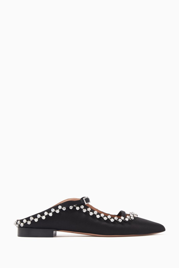 

Gala 10 Crystal-embellished Mules in Satin, Black