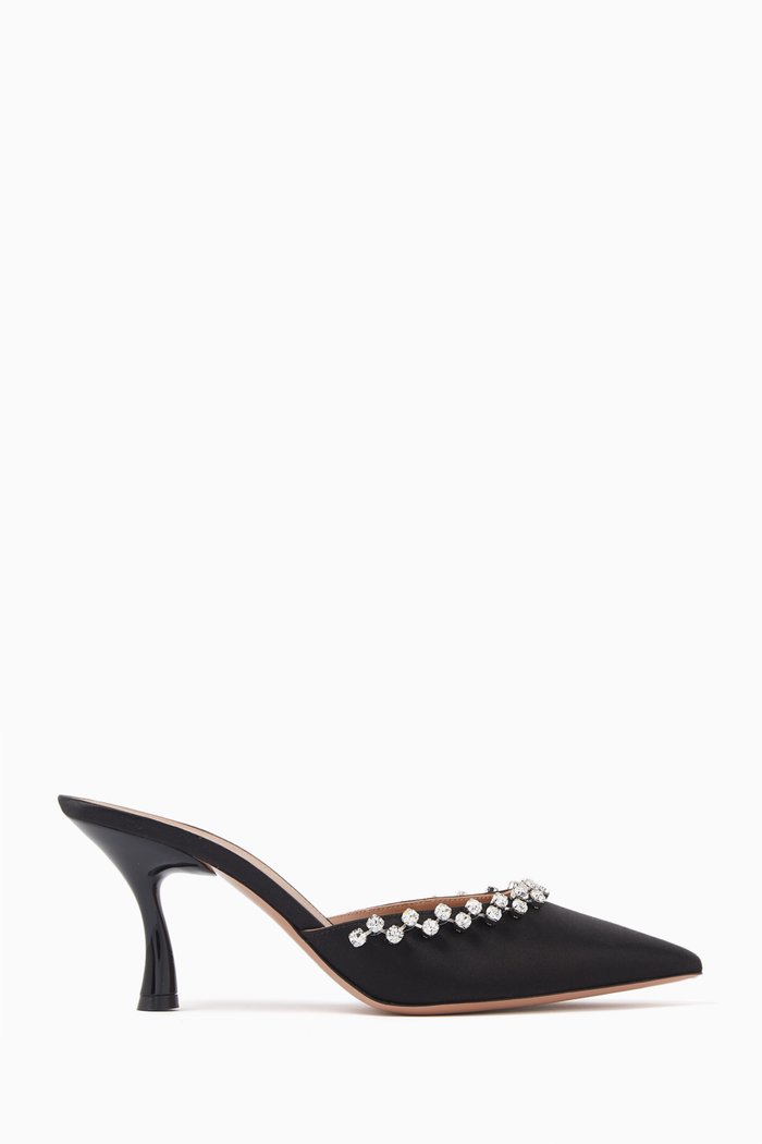

Exclusive Gwyn 70 Mules in Satin, Black