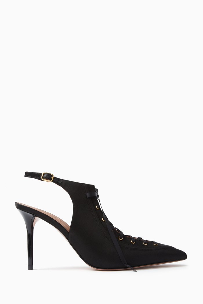 

Alessandra 85 Pumps in Satin, Black