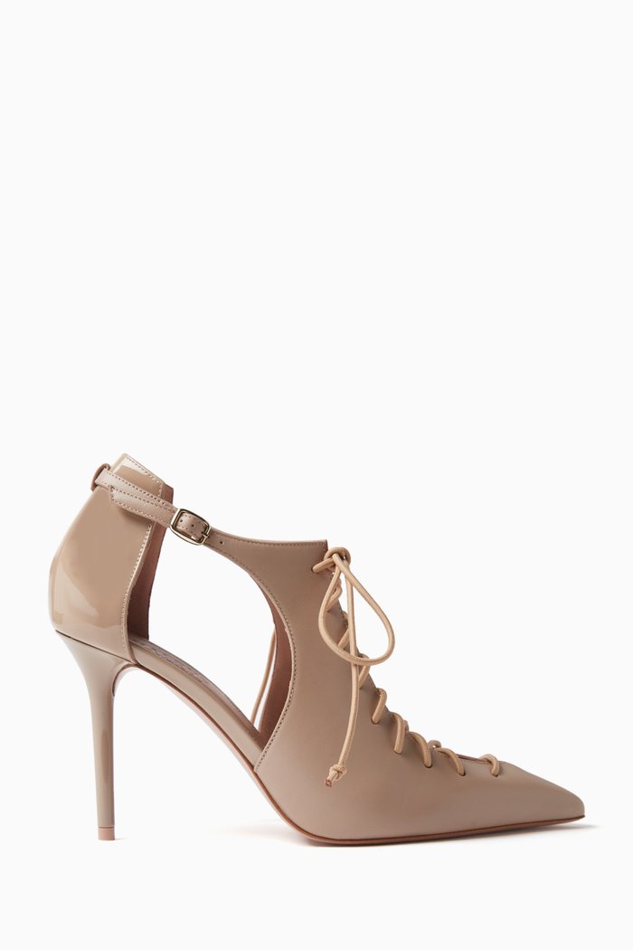 

Montana 85 Lace-up Pumps in Nappa Leather, Neutral