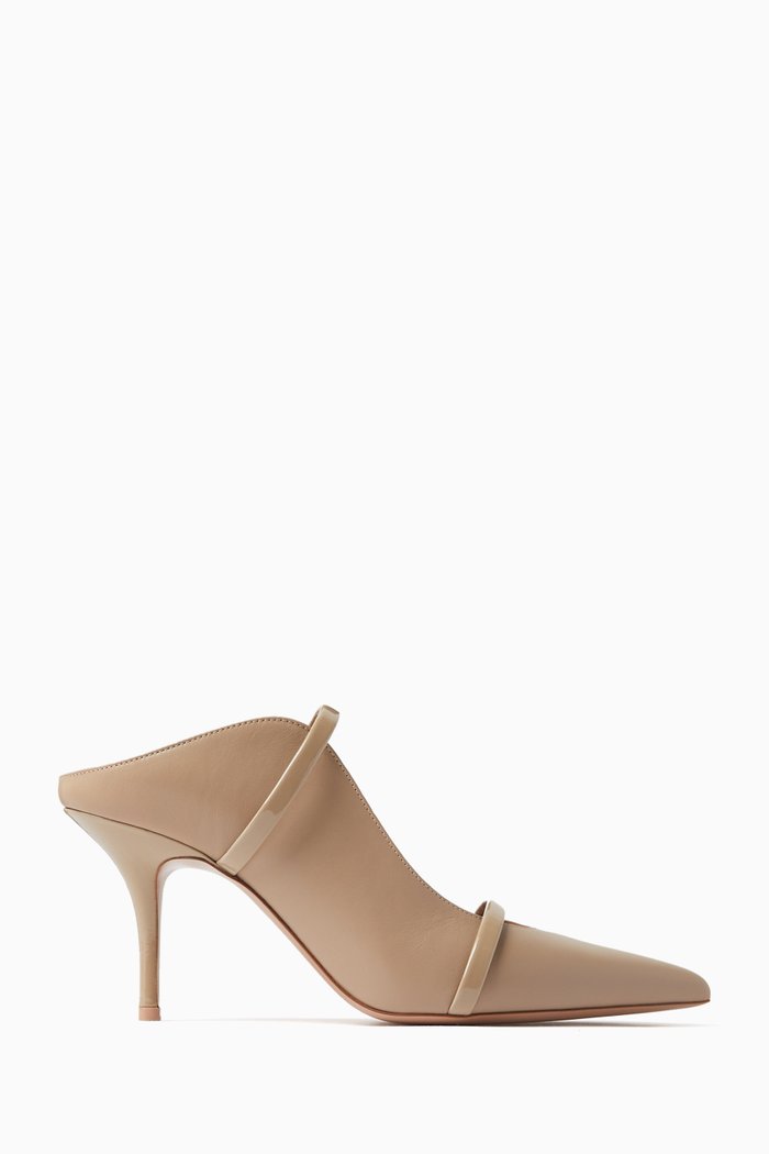 

Maureen 70 Mules in Leather, Neutral