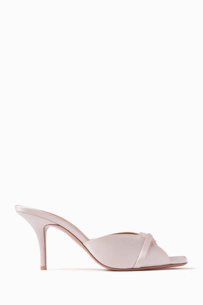 

Patricia 70 Mules in Satin, Pink