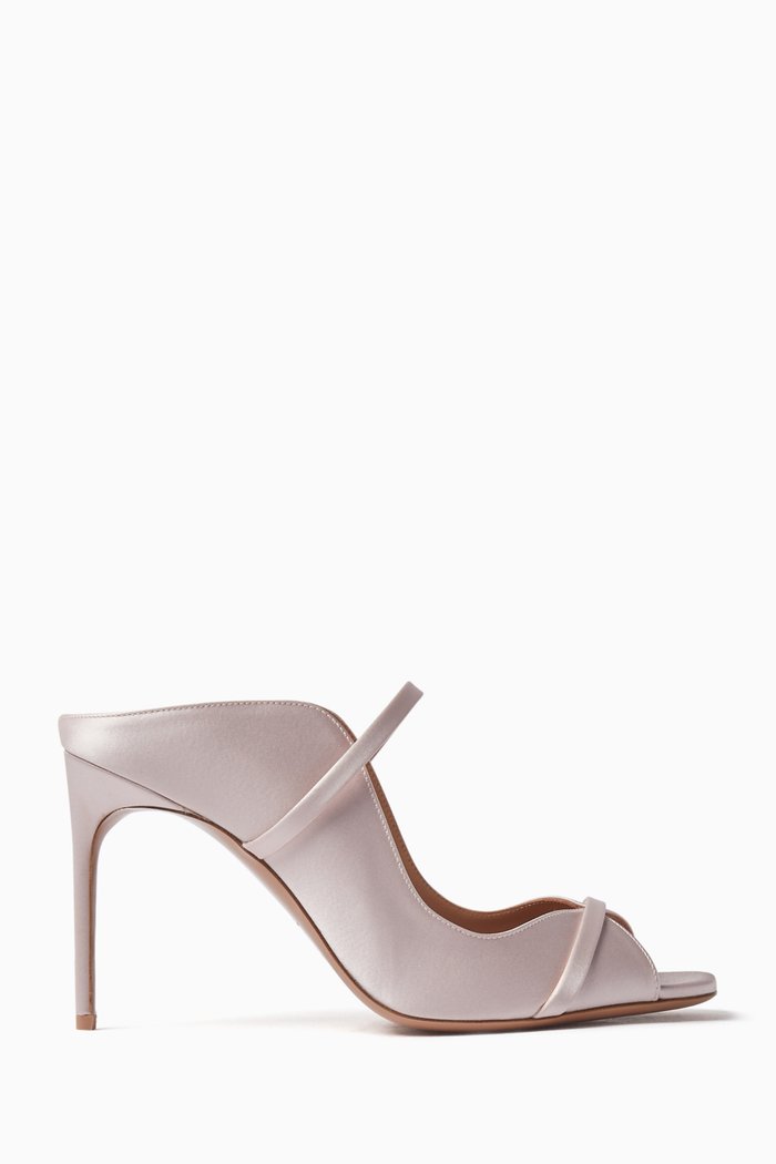 

Noah 90 Mules in Satin, Pink