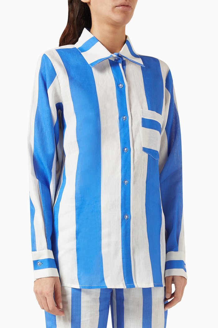 

Italy Striped Shirt, Blue