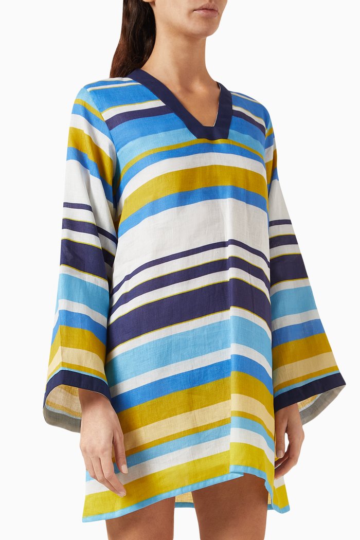 

Rainbow Tunic Mini Dress, Blue
