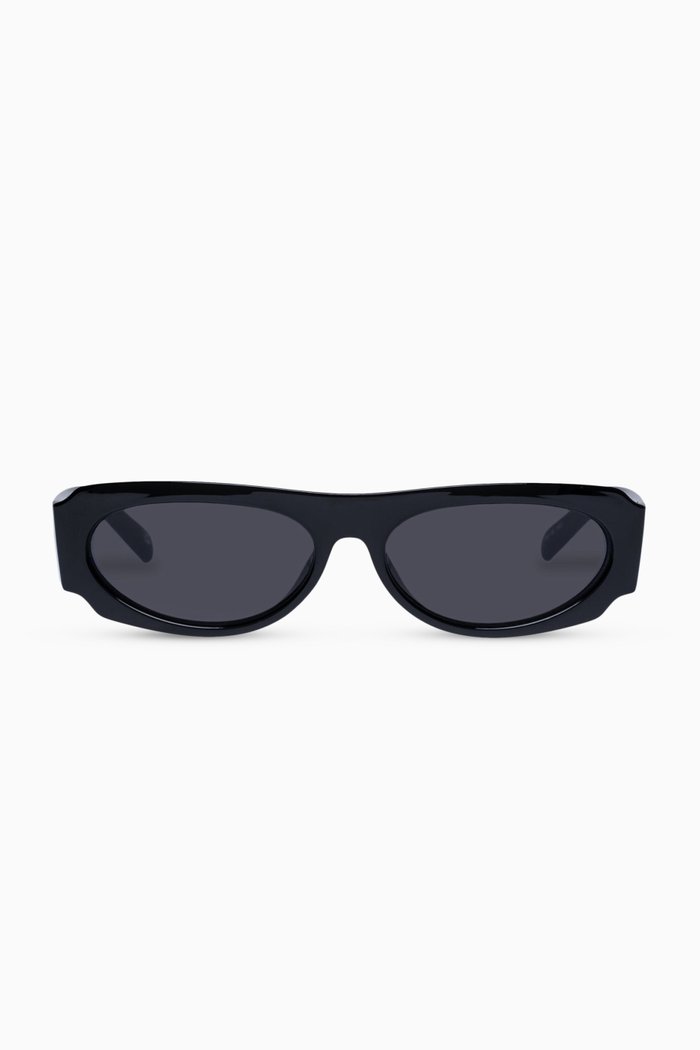 

Long Nights Irregular Sunglasses, Black
