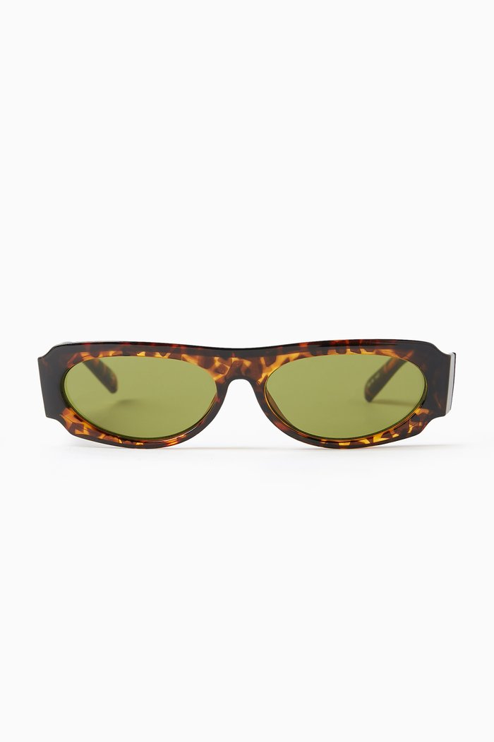 

Long Nights Oval Sunglasses, Brown