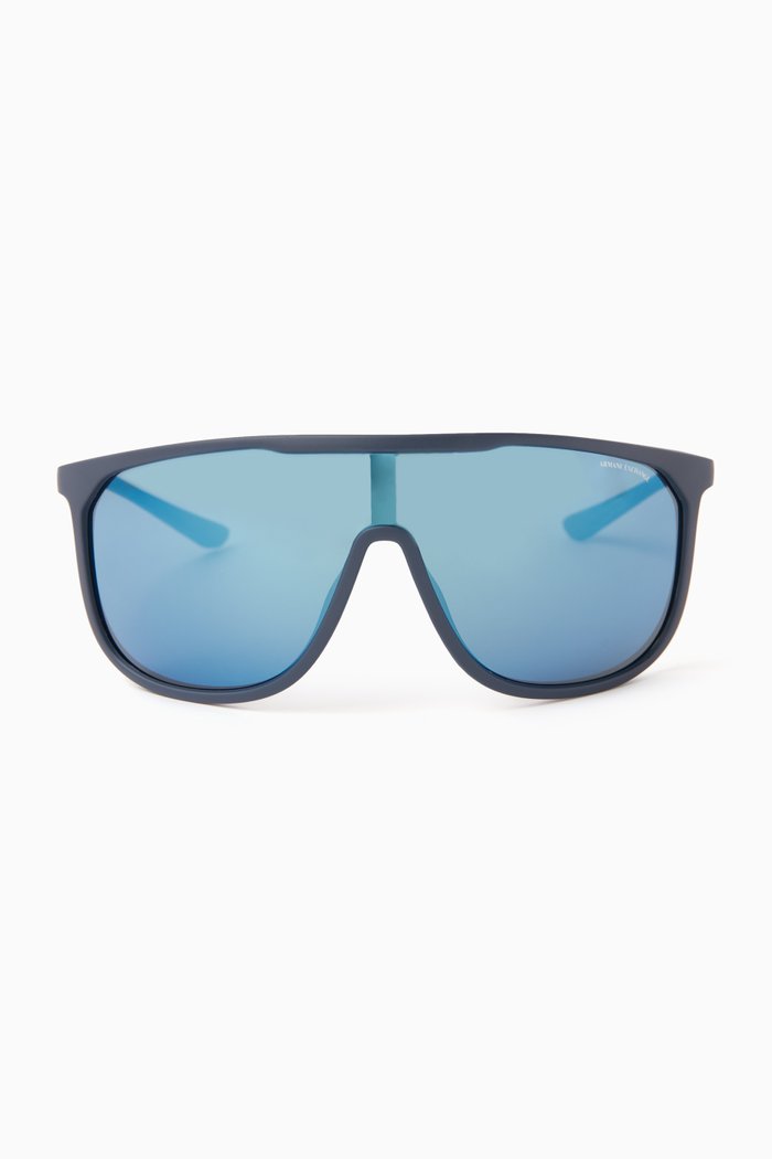 

Square Sunglasses in Acetate, Blue