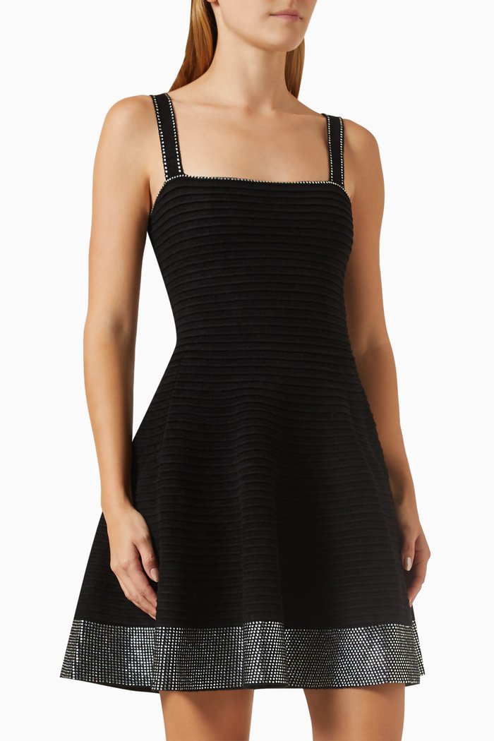 

Gaila Crystal-embellished Dress in Jersey, Black