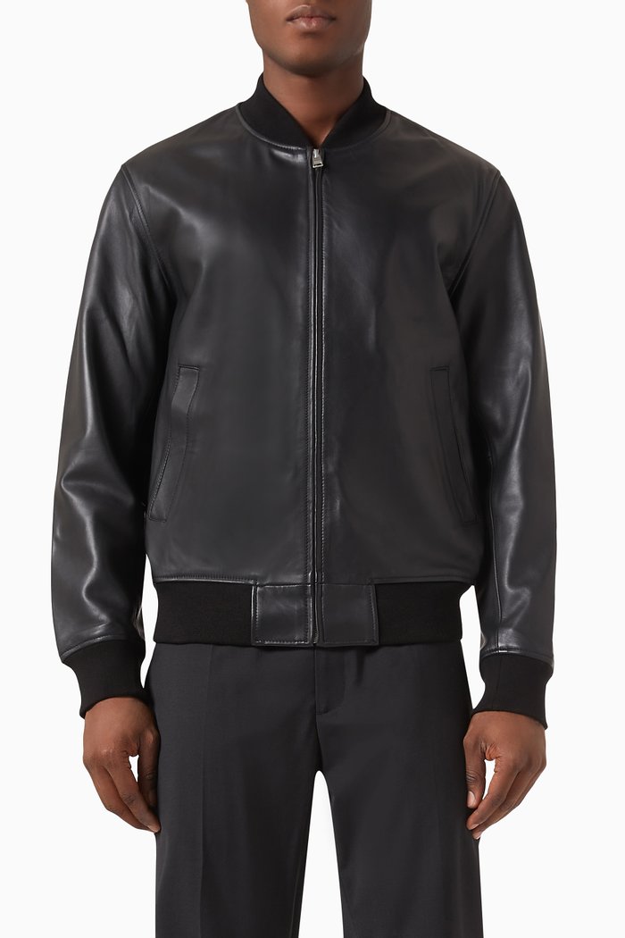 

New Monaco Jacket in Leather, Black