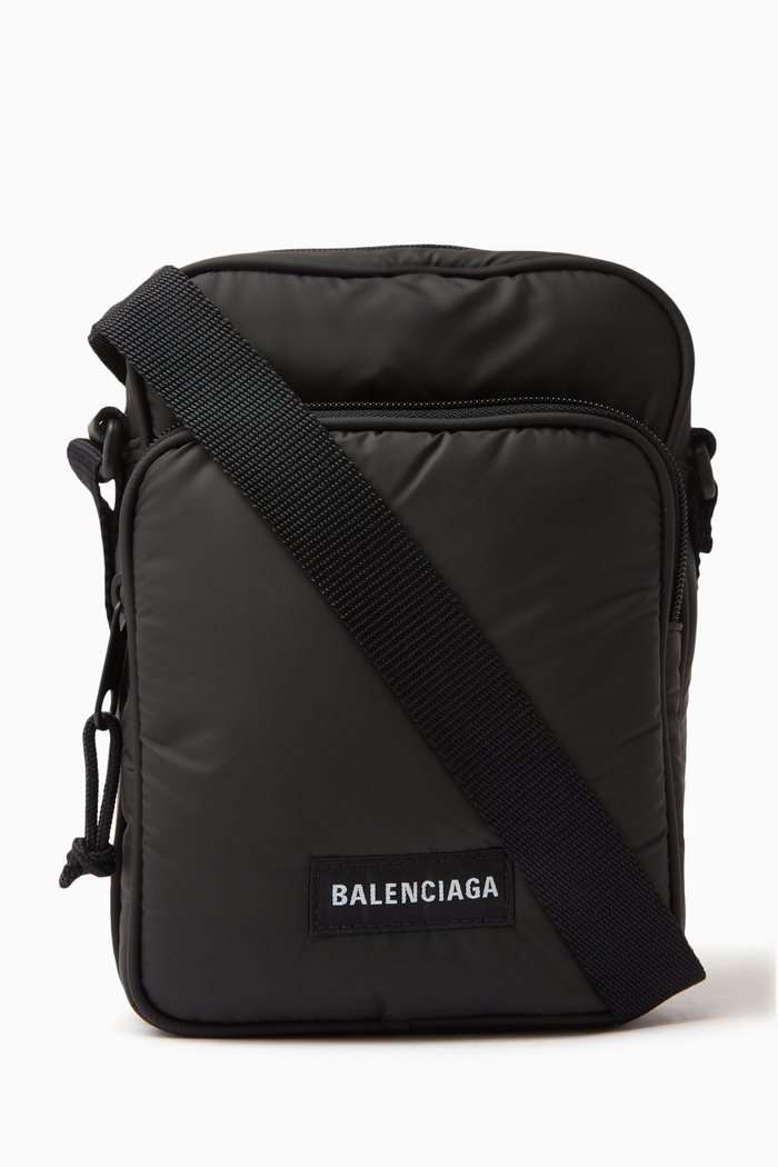 Explorer Zip Crossbody Pouch, Black
