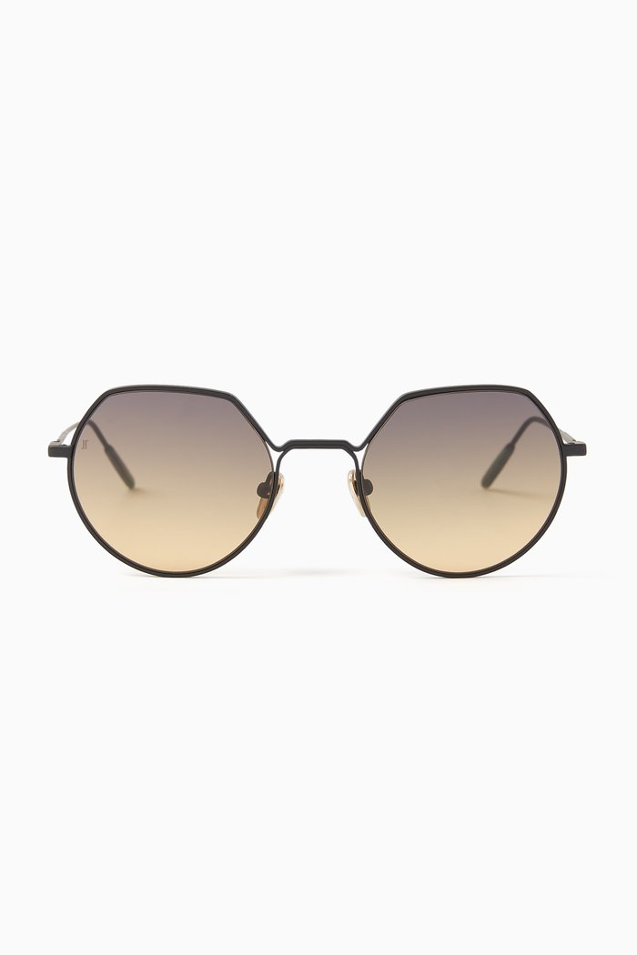 

The Vietri Sunglasses in Metal, Black