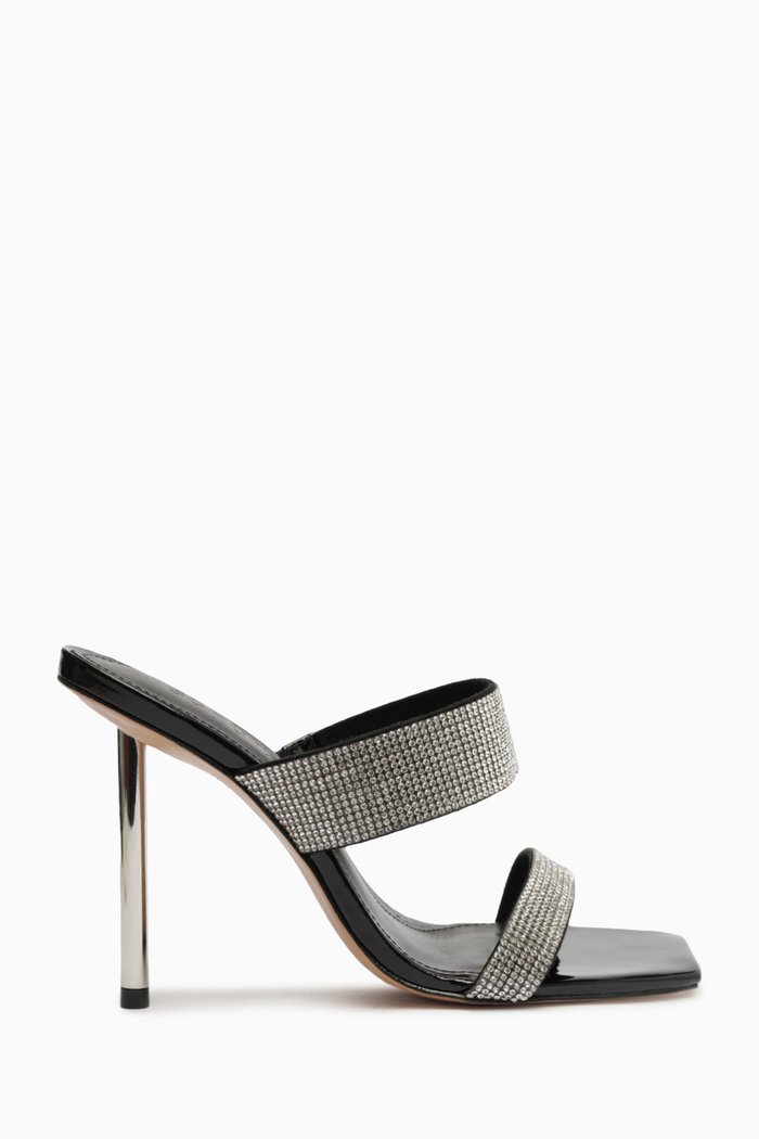 

Liam 110 crystal-embellished Sandals in Nappa, Black