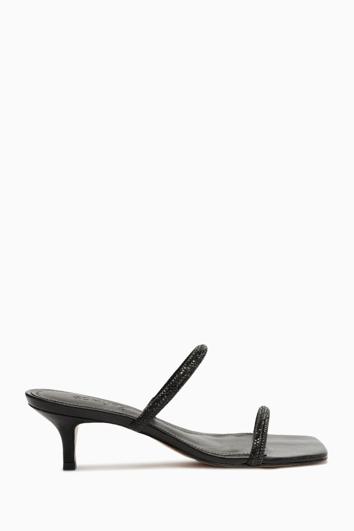 

Taliah Crystal-embellished Sandals in Leather, Black