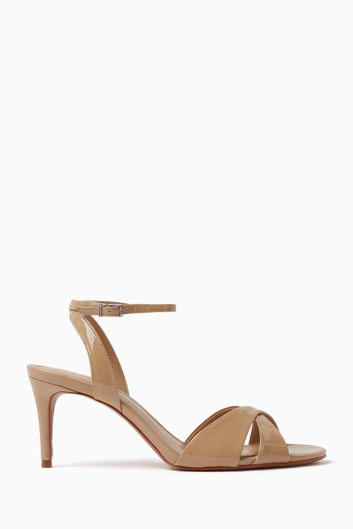 

Hilda 75 Sandals in Patent Leather, Neutral