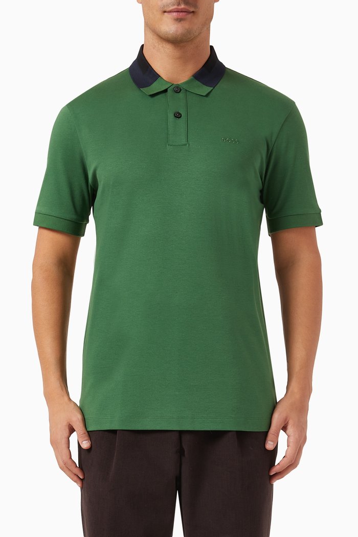 

Phillipson Polo Shirt in Cotton-interlock, Green