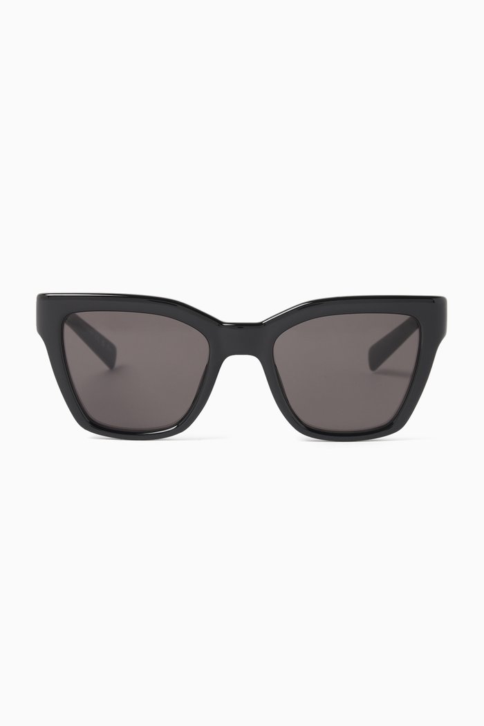 

Cat-eye Sunglasses in Acetate, Black