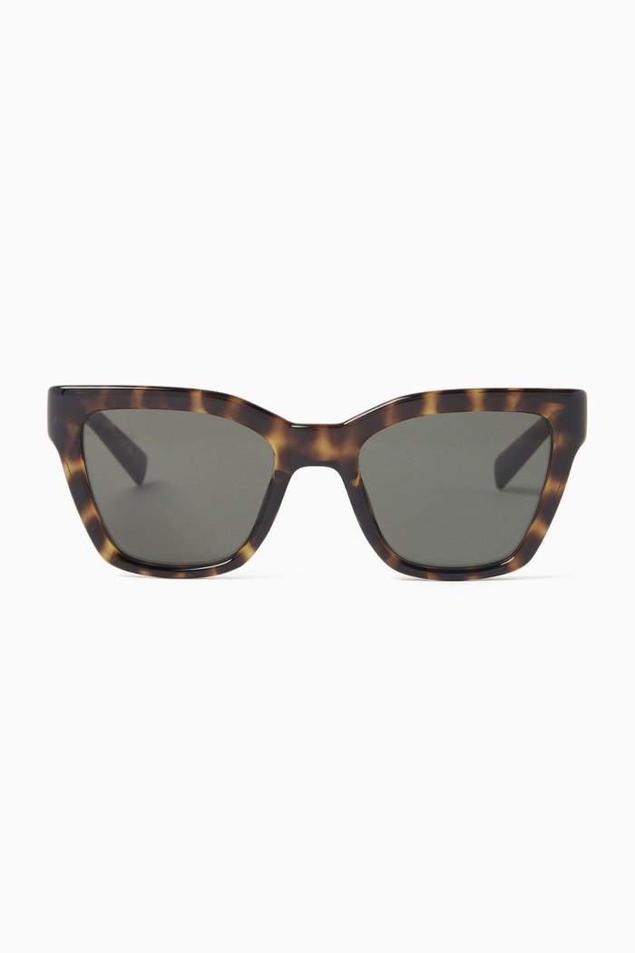 

Cat-eye Sunglasses in Acetate, Brown