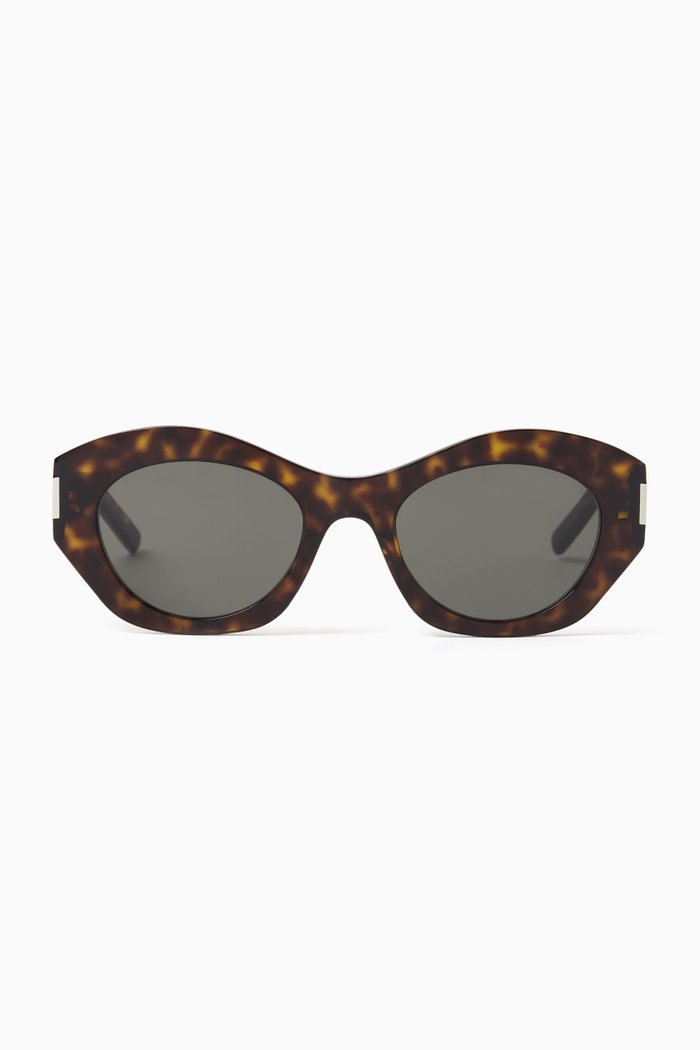 

New Wave Cat-eye Sunglasses in Acetate, Brown