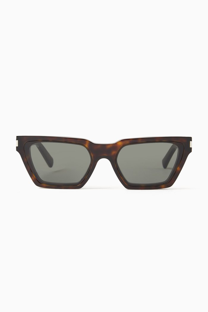 

SL 633 Calista Squared Cat-eye Sunglasses in Acetate, Brown