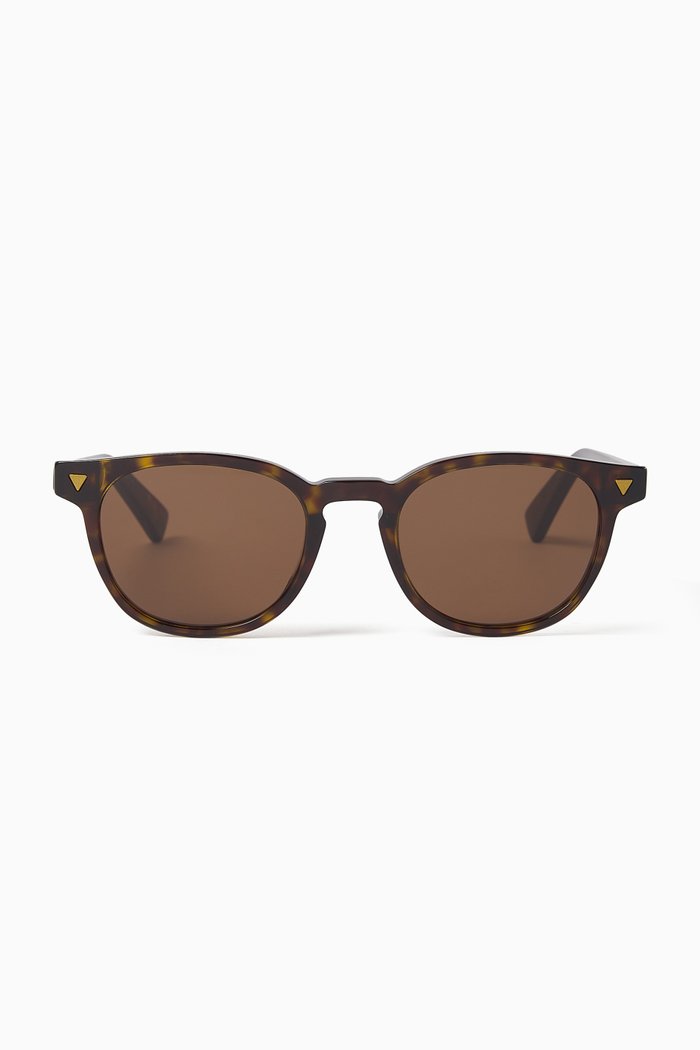 

Havana Wayfarer-rim Sunglasses in Recycled Acetate, Brown