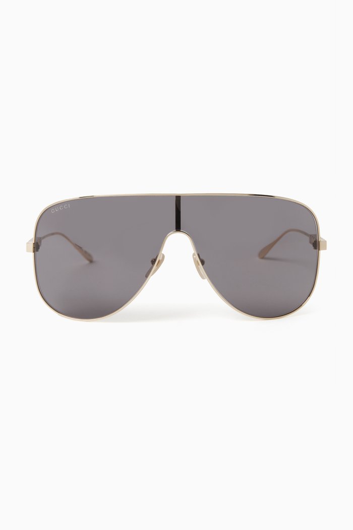 

Pilot Sunglasses in Metal, Gold