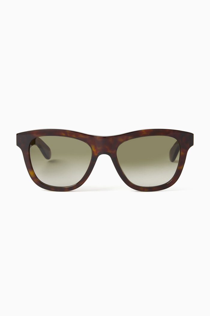 

D-frame Sunglasses in Acetate, Brown
