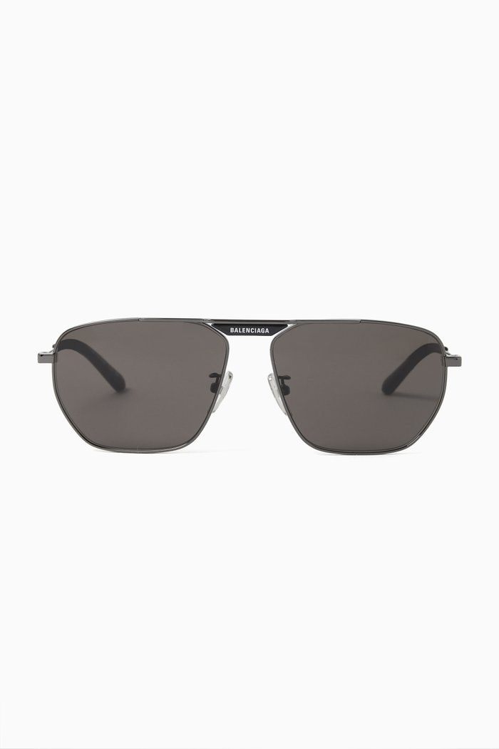 

Pilot Sunglasses in Metal, Black