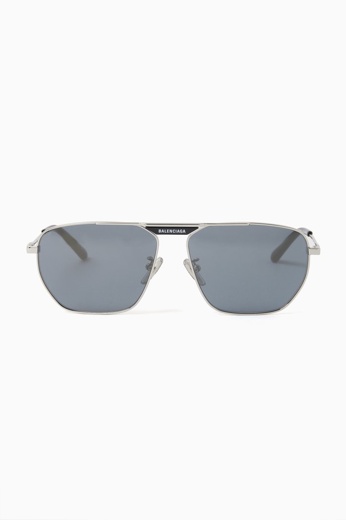 

Pilot Sunglasses in Metal, Silver