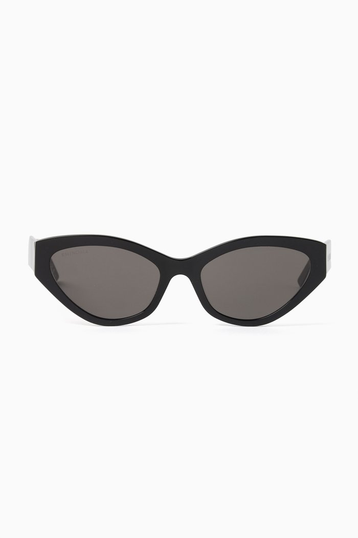 

GV Day Cat-eye Sunglasses in Recycled Acetate, Black