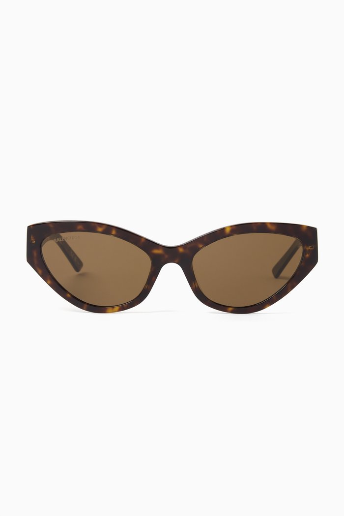 

GV Day Cat-eye Sunglasses in Recycled Acetate, Brown