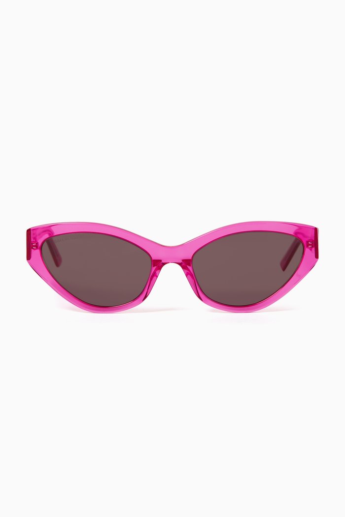 

Cat-eye Sunglasses in Acetate, Pink