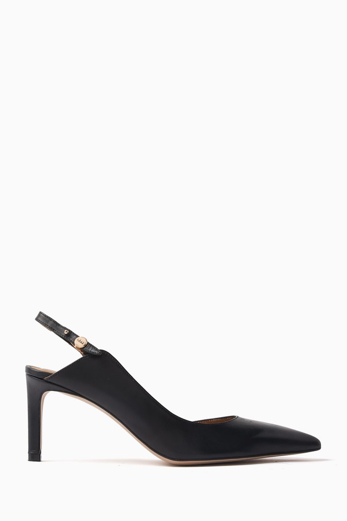 Janel 70 Slingback Pumps in Nappa, Black