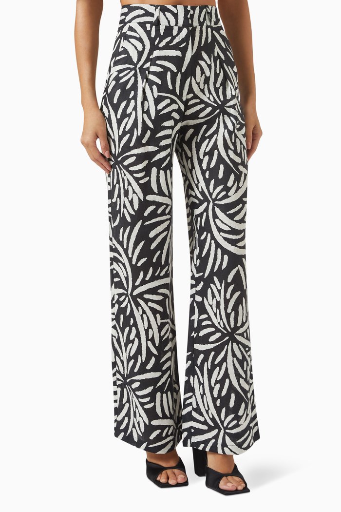 

Zohara Pants in Linen, Black