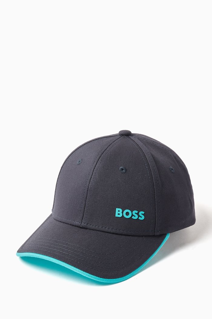 

Bold Logo Cap in Cotton-twill, Blue
