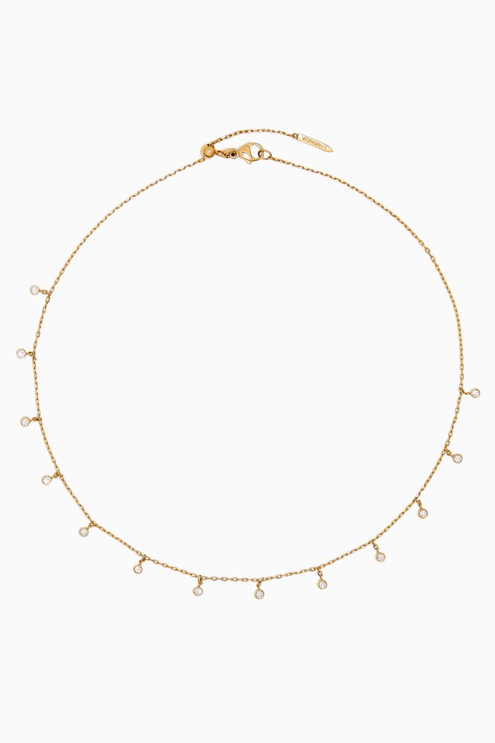 

Sparkle Diamond Dangle Necklace in 18kt Gold, White