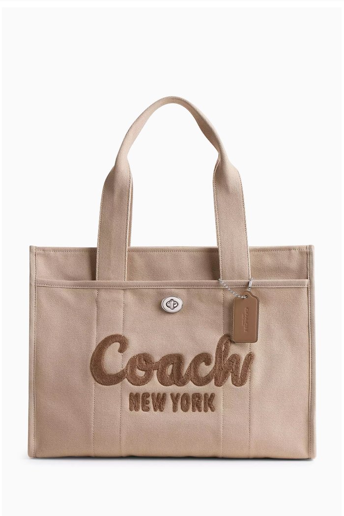 

Cargo Tote Bag in Canvas, Neutral