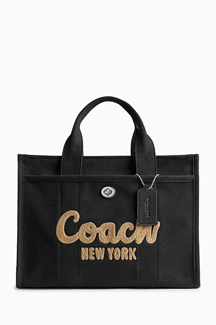 

Cargo Tote Bag in Canvas, Black