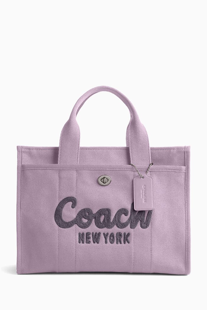 

Cargo Tote Bag in Canvas, Purple