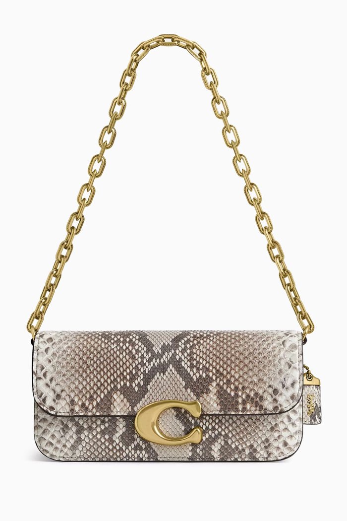 

Idol 23 Shoulder Bag in Python, White