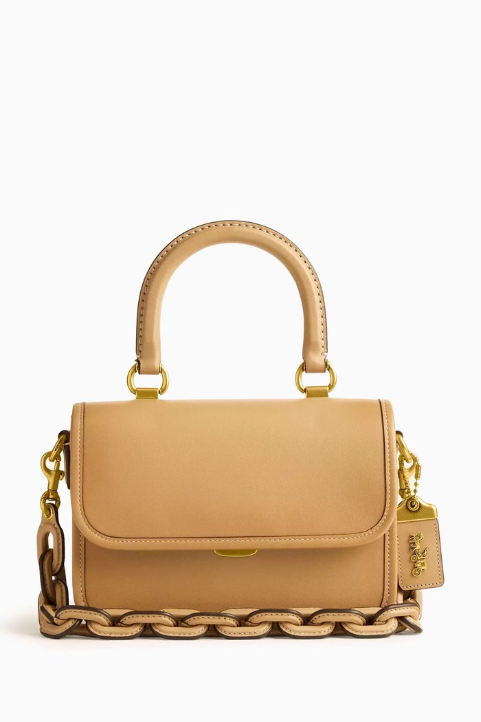 

Rogue Top Handle Bag in Glovetanned Leather, Neutral