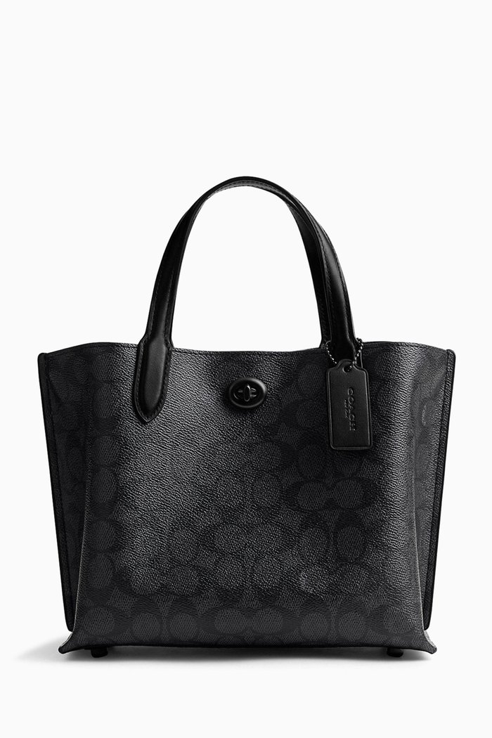 

Willow 24 Tote Bag in Signature Canvas, Black